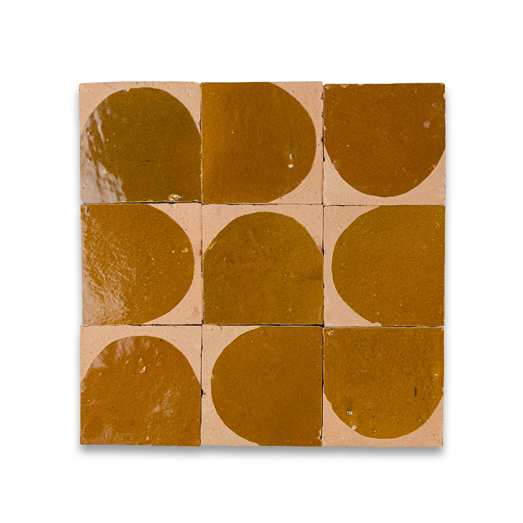 Amber Arch Terracotta Zellige