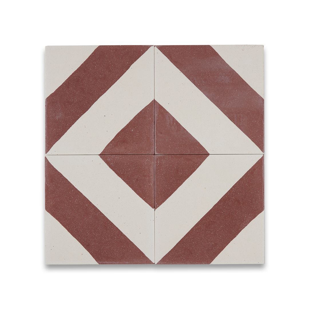 Cross Stripe Burgundy