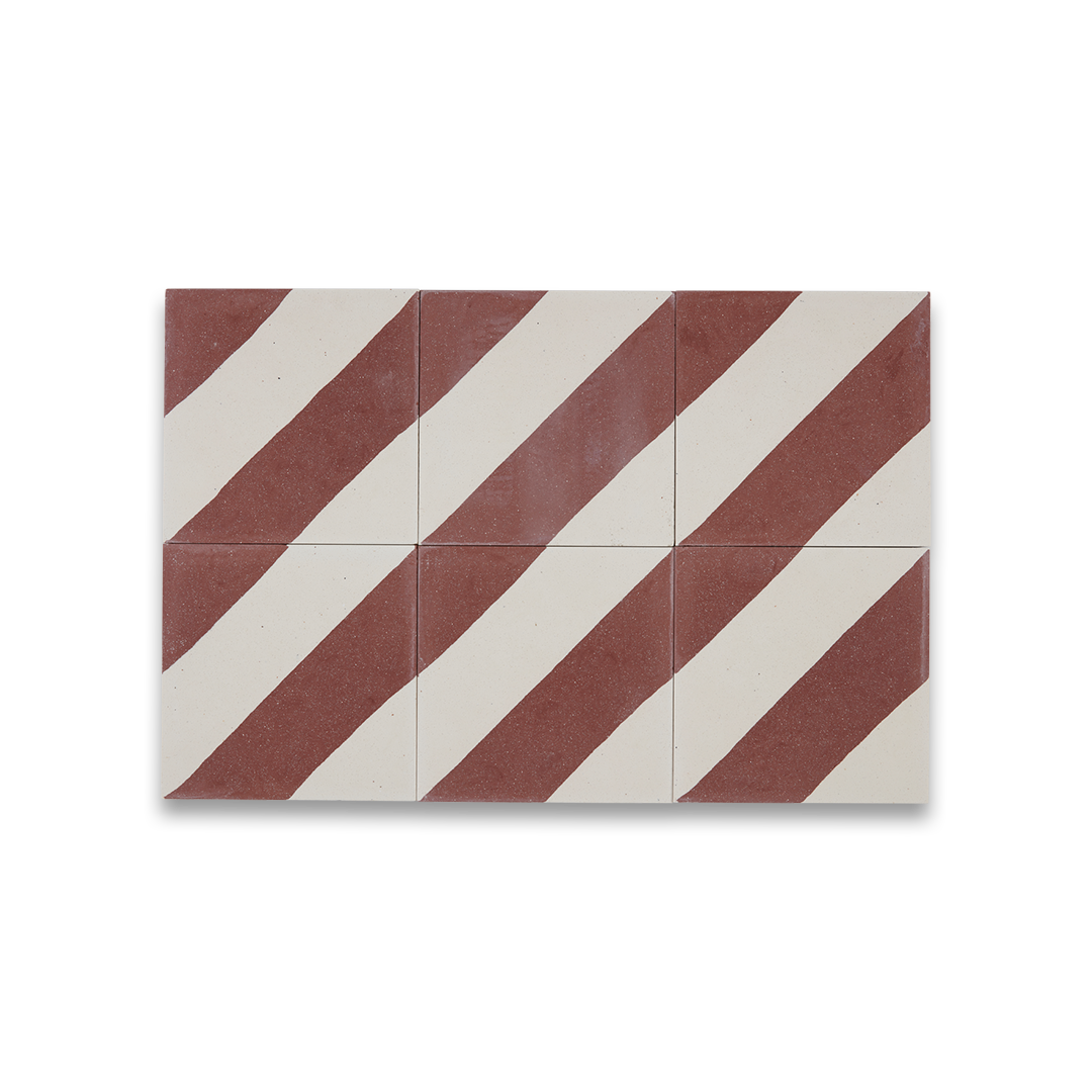 Cross Stripe Burgundy