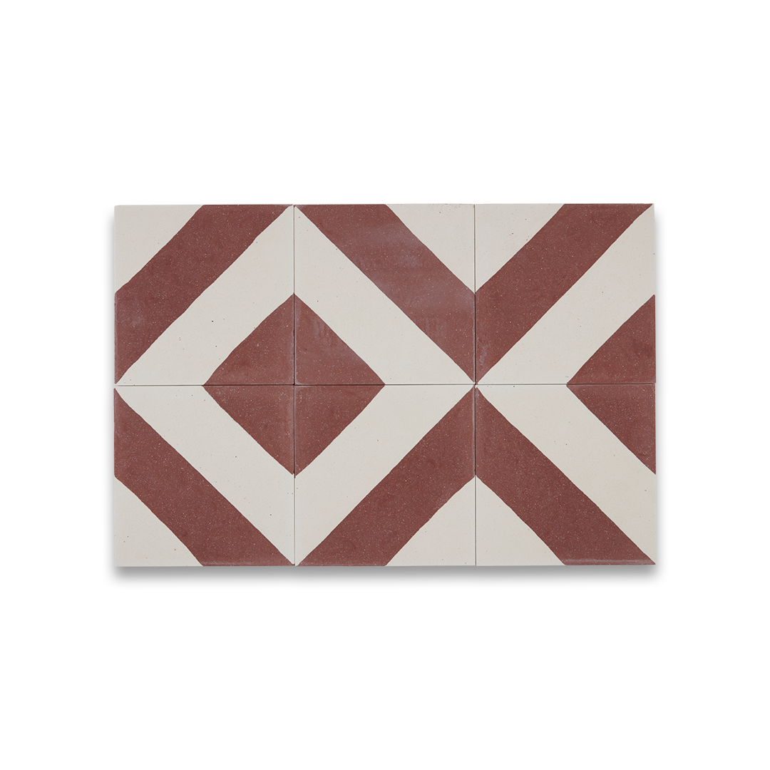 Cross Stripe Burgundy