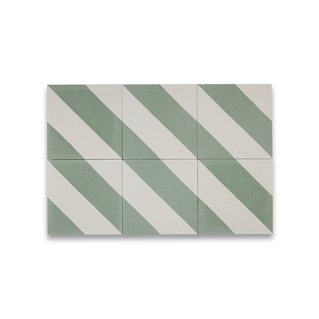 Cross Stripe Green