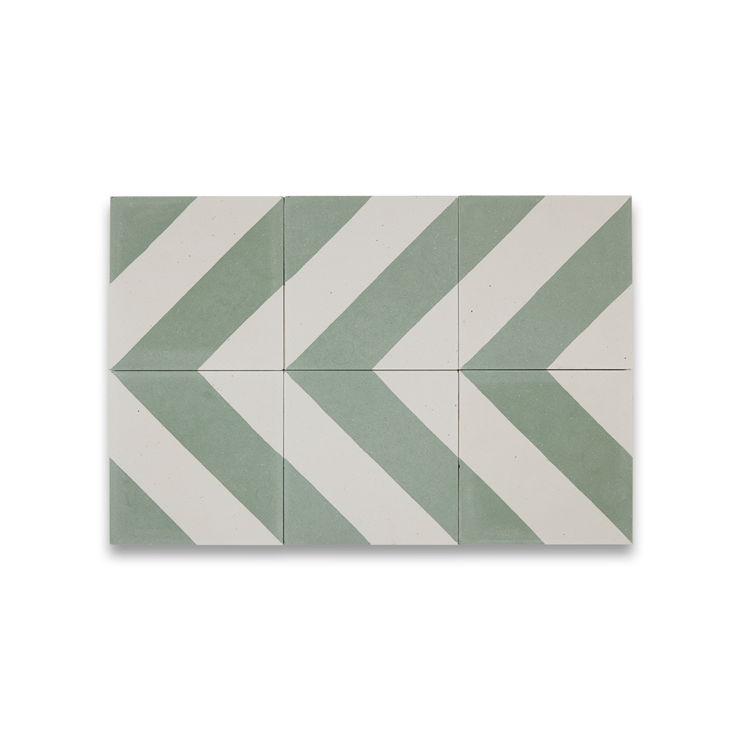 Cross Stripe Green