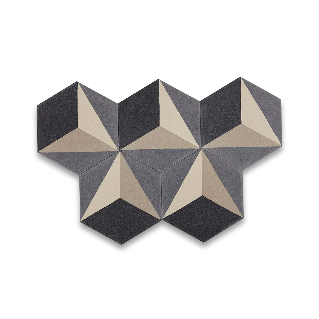 Hex 3D Gray