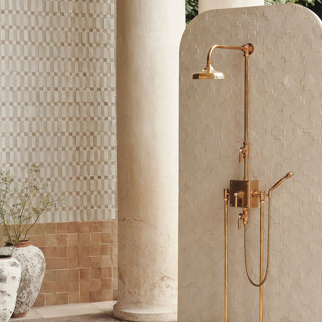 Marrakesh Stripes in Travertine