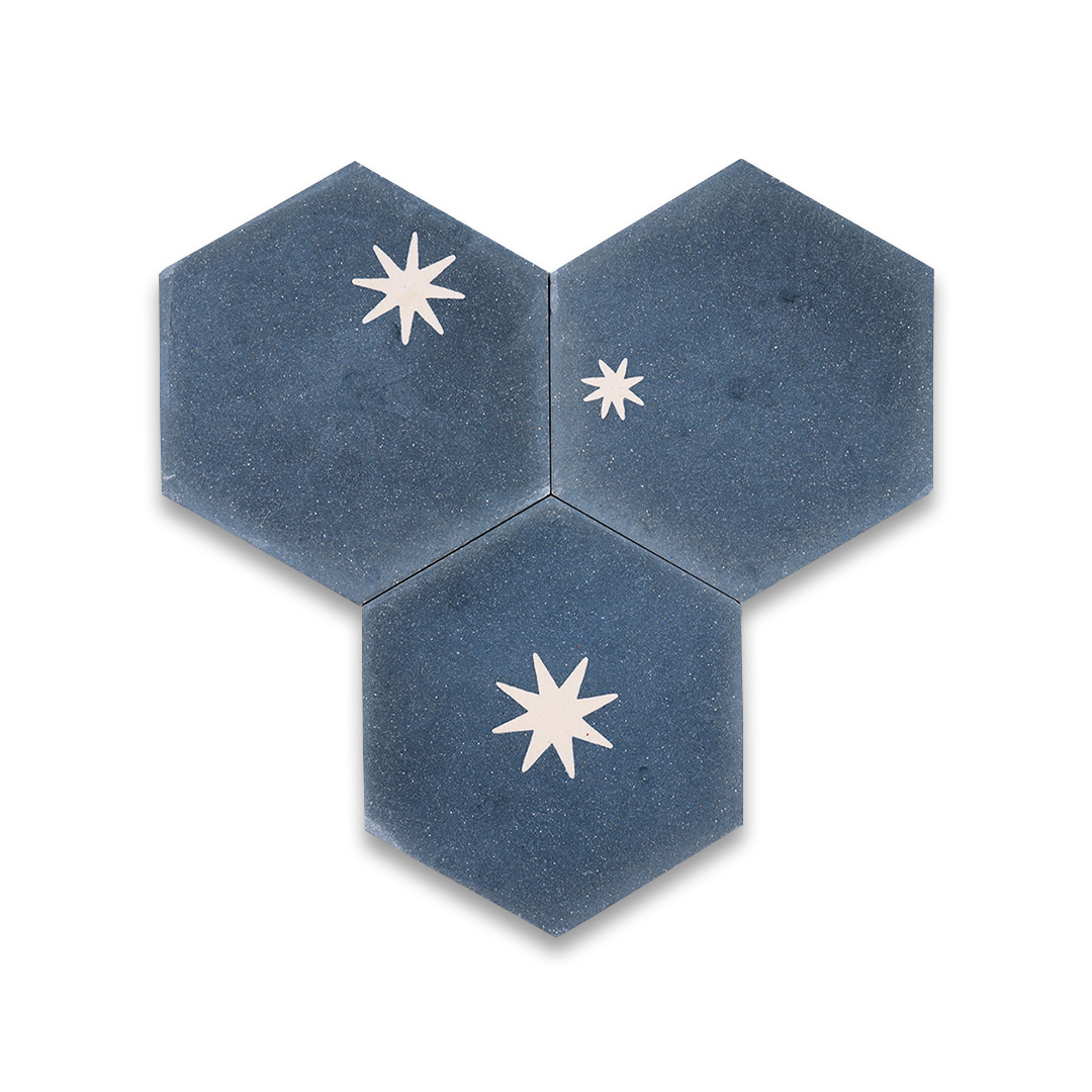 Starry Night Navy Blue