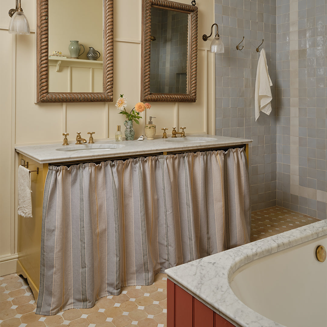 Terracotta White Octagon Zellige