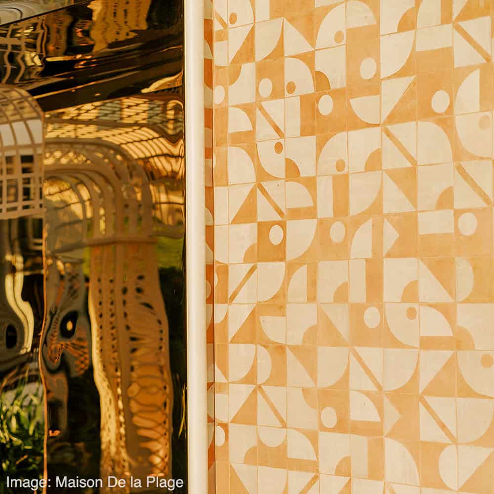 White Patterned Zellige