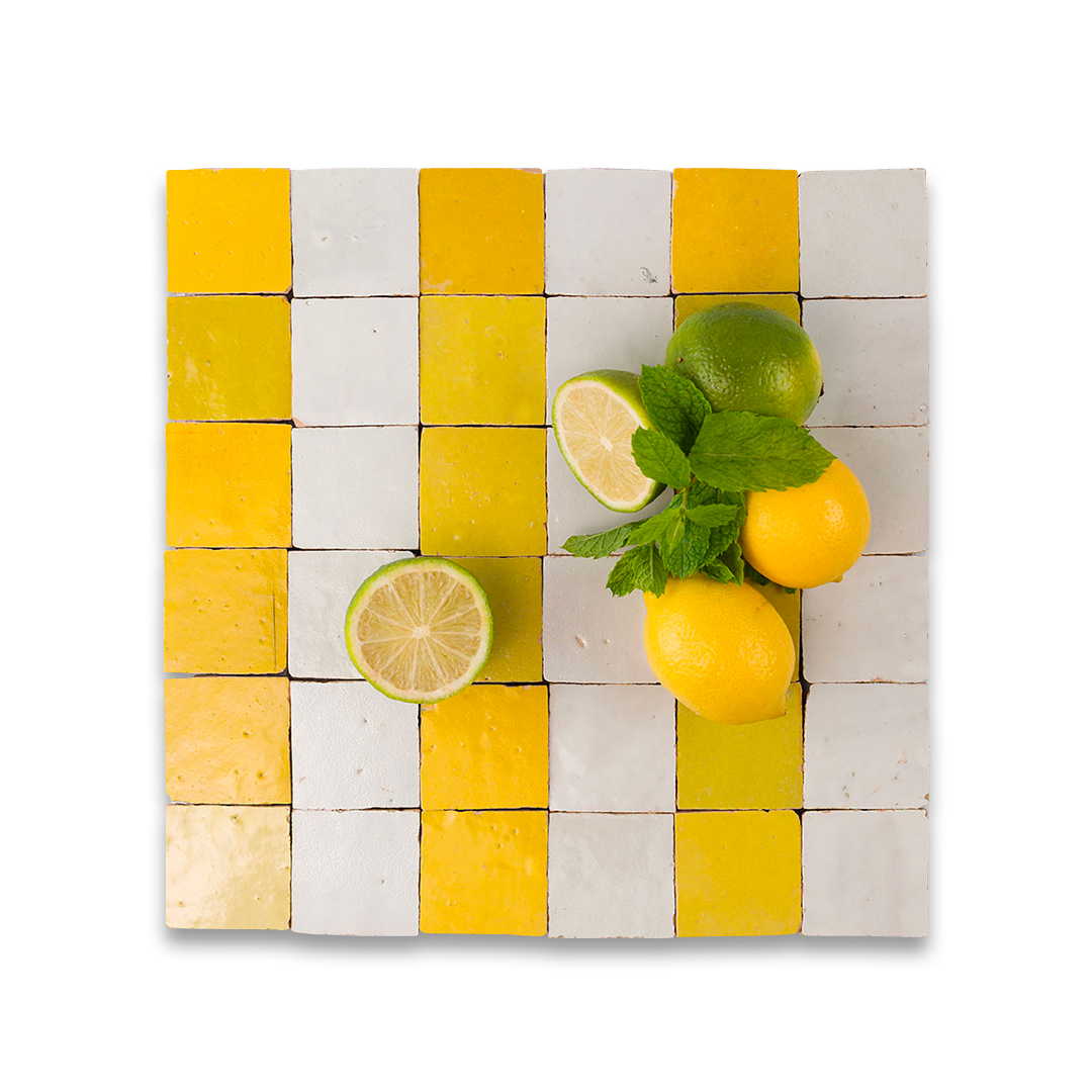 Citron Stripes Zellige