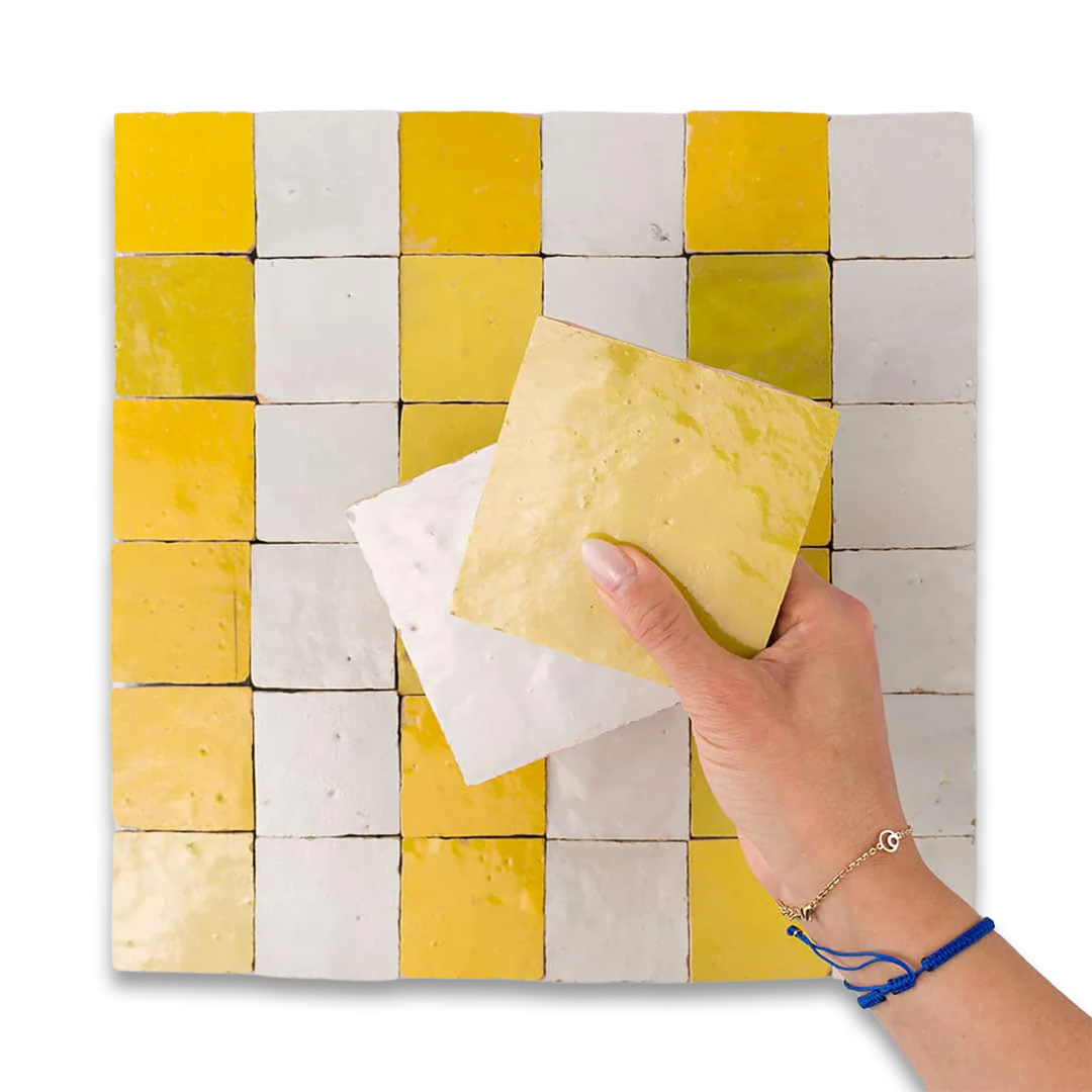 Citron Stripes Zellige