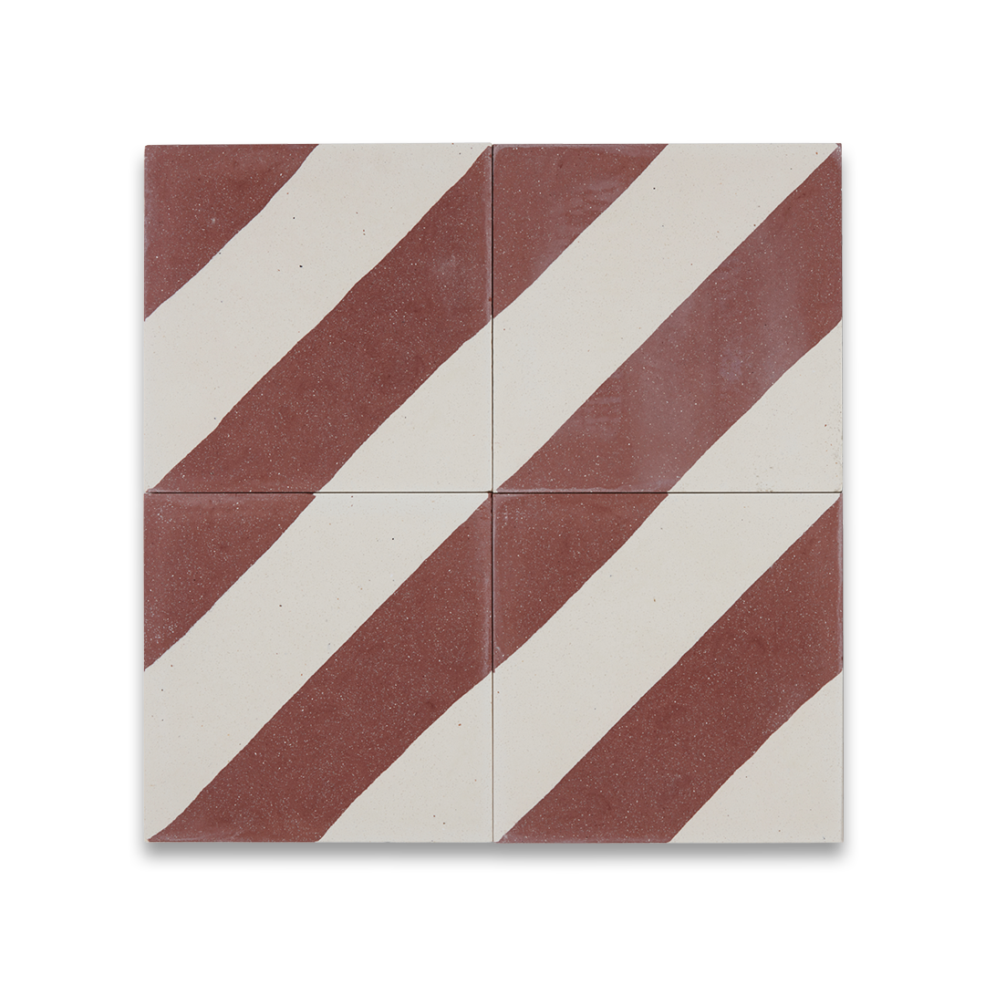 Cross Stripe Burgundy