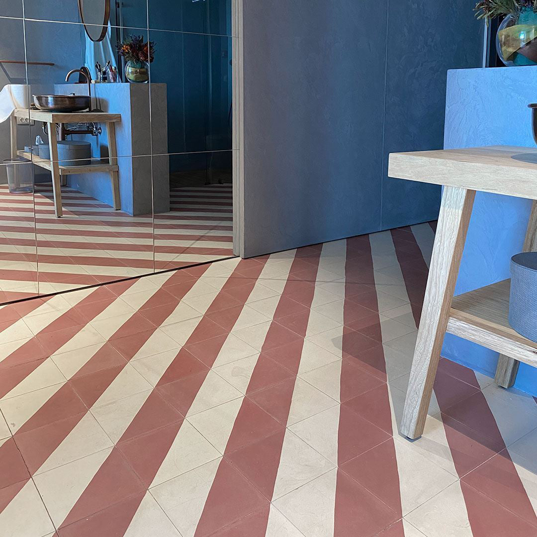 Cross Stripe Burgundy