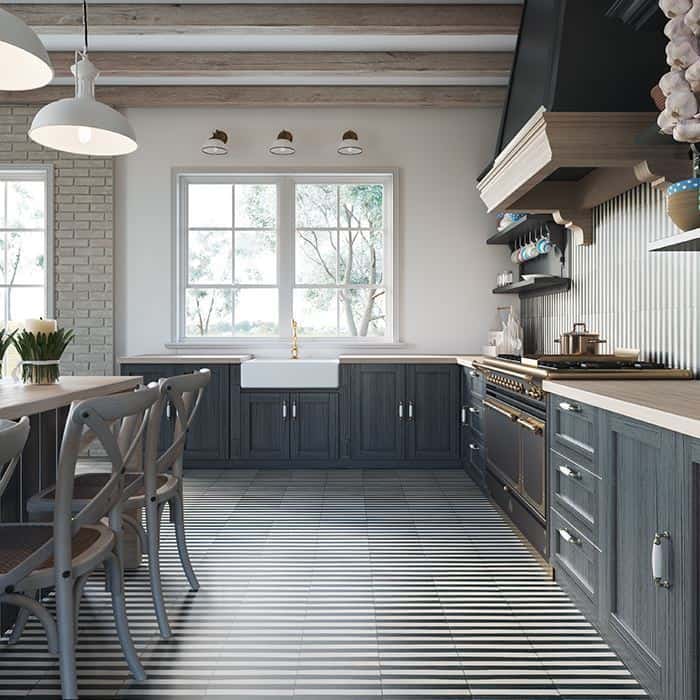 Dark Blue Stripes