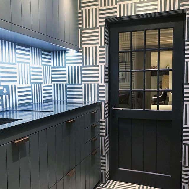 Dark Blue Stripes