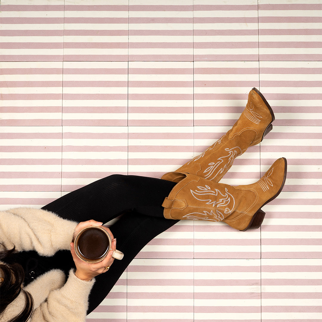 Dirty Pink Stripes