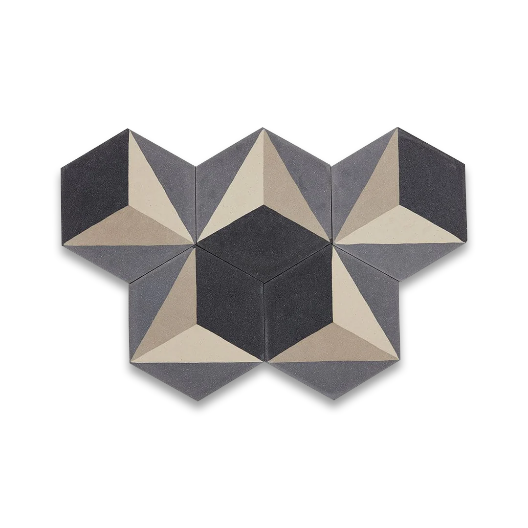 Hex 3D Gray