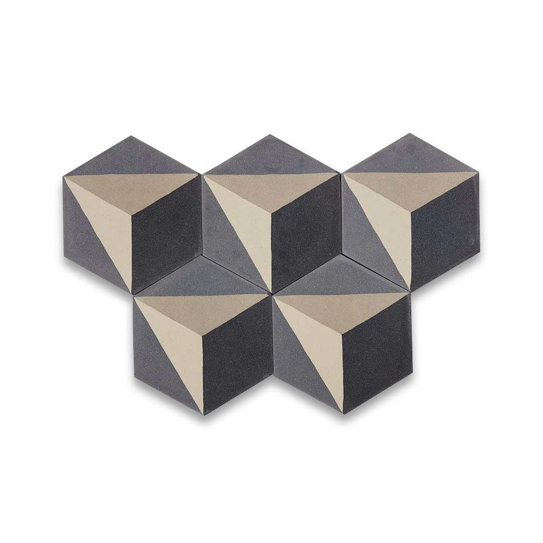 Hex 3D Gray