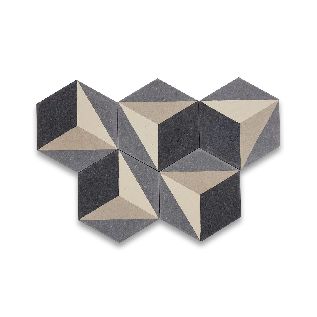 Hex 3D Gray