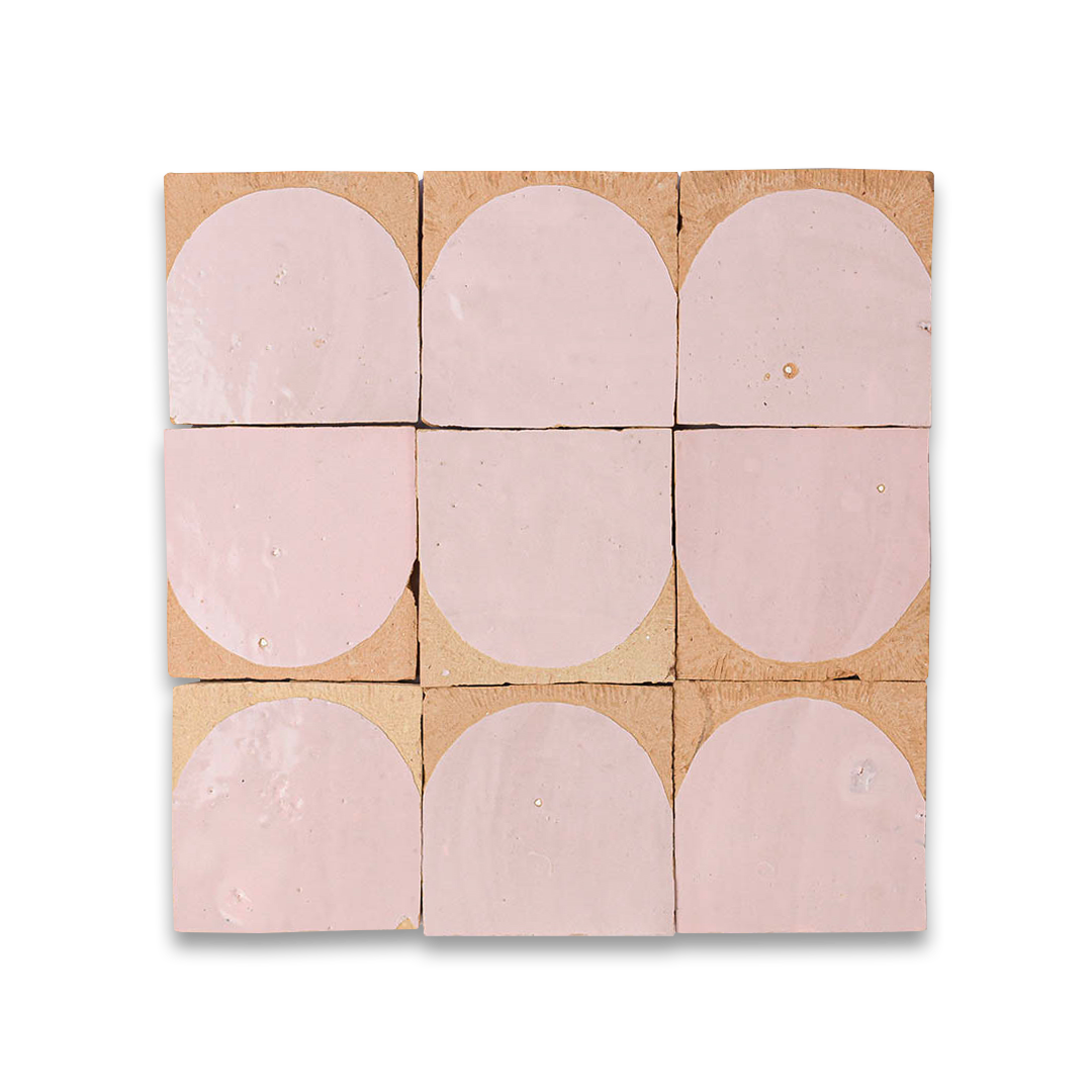 Pink Arch Terracotta Zellige