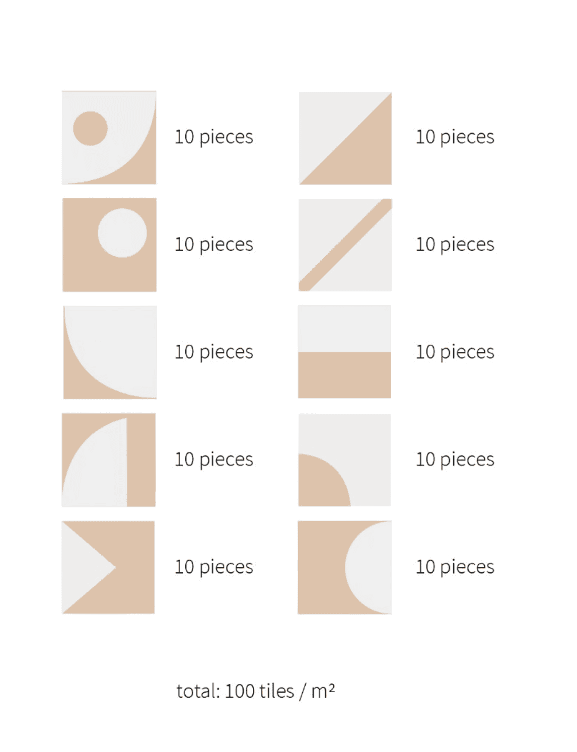 White Patterned Zellige