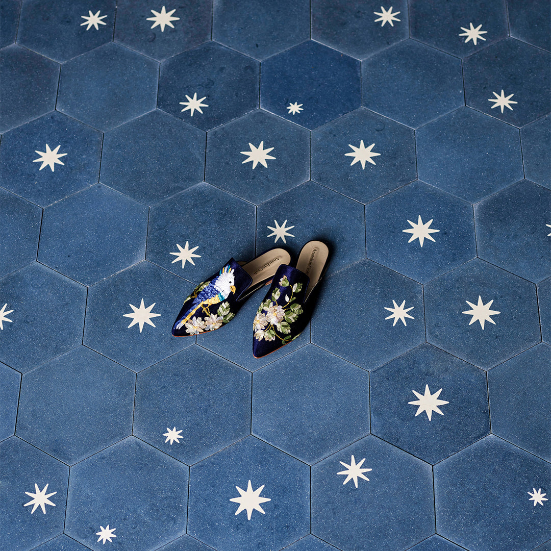 Starry Night Navy Blue