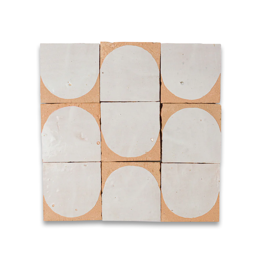 White Arch Terracotta Zellige