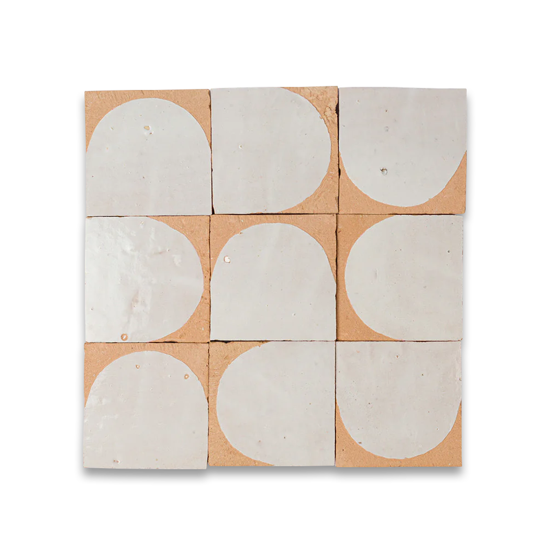 White Arch Terracotta Zellige