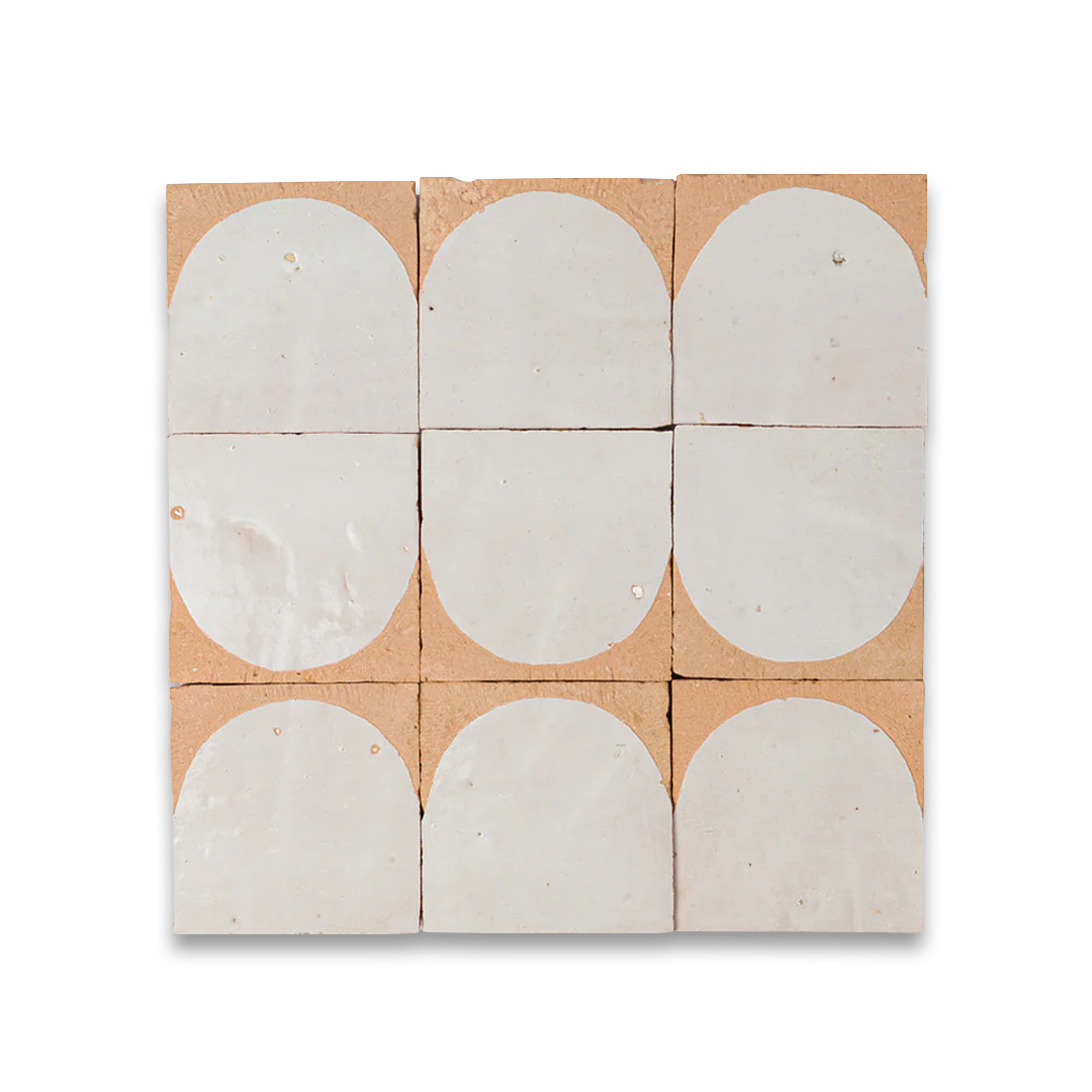 White Arch Terracotta Zellige